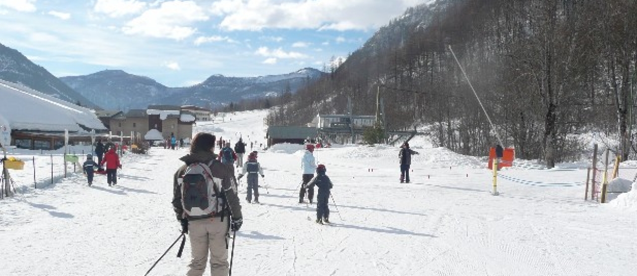 front de neige à Pelvoux